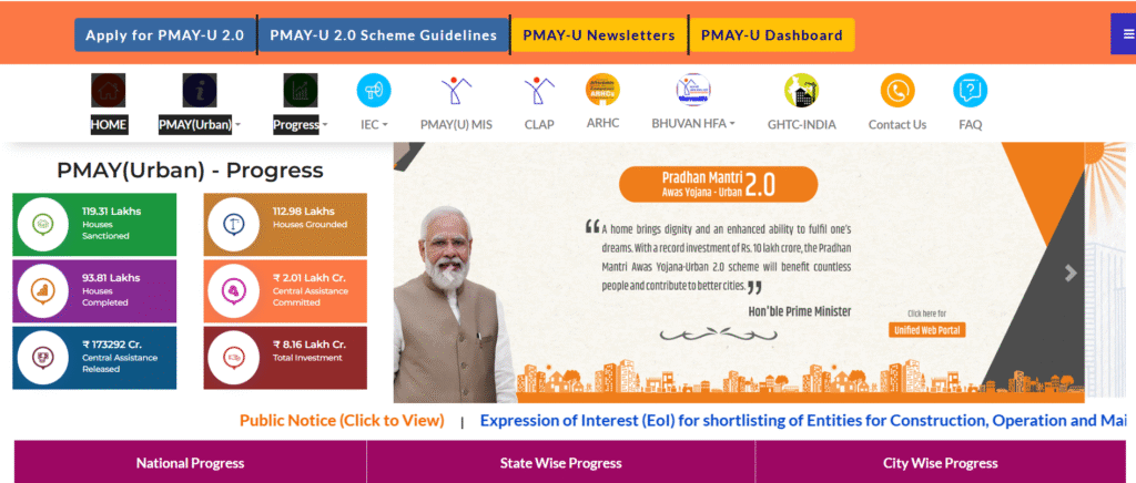 प्रधानमंत्री आवास योजना शहरी 2.0 आवेदन की प्रक्रिया (Apply Online Process)